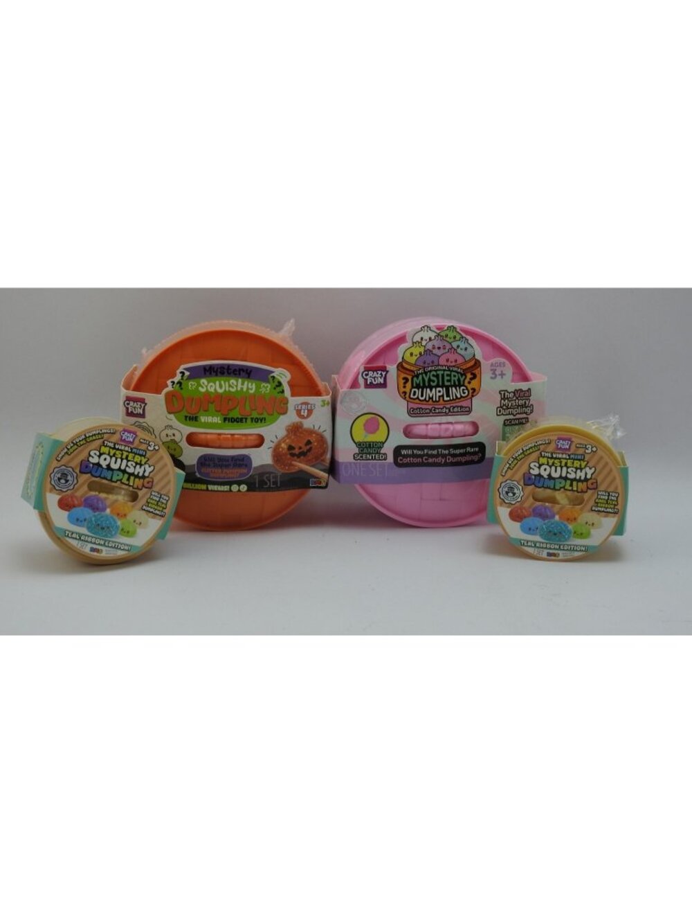 Crazy Fun Mystery Squishy Dumpling Lot 4 Viral Fidget Toy Halloween Sealed